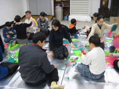 사랑샘" 방문 연말 프로젝트-연구원 모임 관련 사진
